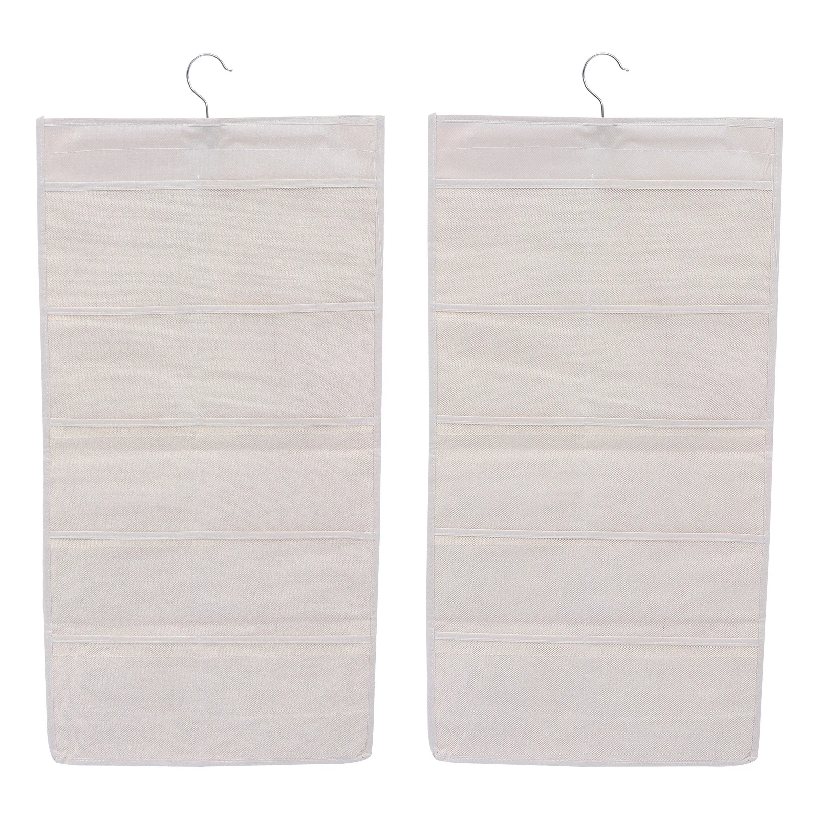 2pcs Underwear Hanging Bag Non-Woven Fabric Washable Heavy Duty 360° Metal Hook Space Saving Closet Organizer Dorm Rv Storage
2pcs Underwear Hanging Bag Non-Woven Fabric Washable Heavy Duty 360° Metal Hook Space Saving Closet Organizer Dorm Rv Storage