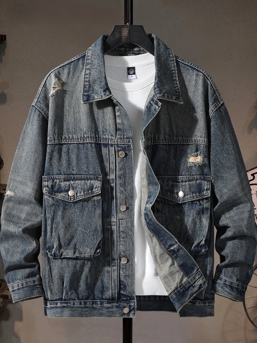 Мужская куртка High-End Waed Workwear: Американский ретро-стиль, плотная, модная, для активного отдыха, с множеством карманов, от ведущего модного бренда
Мужская куртка High-End Waed Workwear: Американский ретро-стиль, плотная, модная, для активного отдыха, с множеством карманов, от ведущего модного бренда