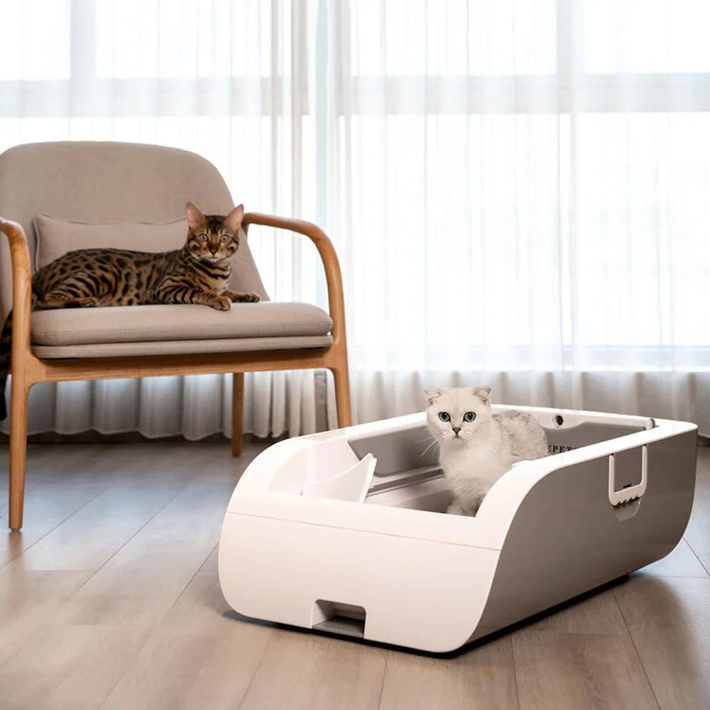 Intelligent APP Cat Litter Box Automatic Cat Toilet Deodorizing Electric Shovel Cleaning Plug/cat Toilet Cat Litter Machine
Intelligent APP Cat Litter Box Automatic Cat Toilet Deodorizing Electric Shovel Cleaning Plug/cat Toilet Cat Litter Machine