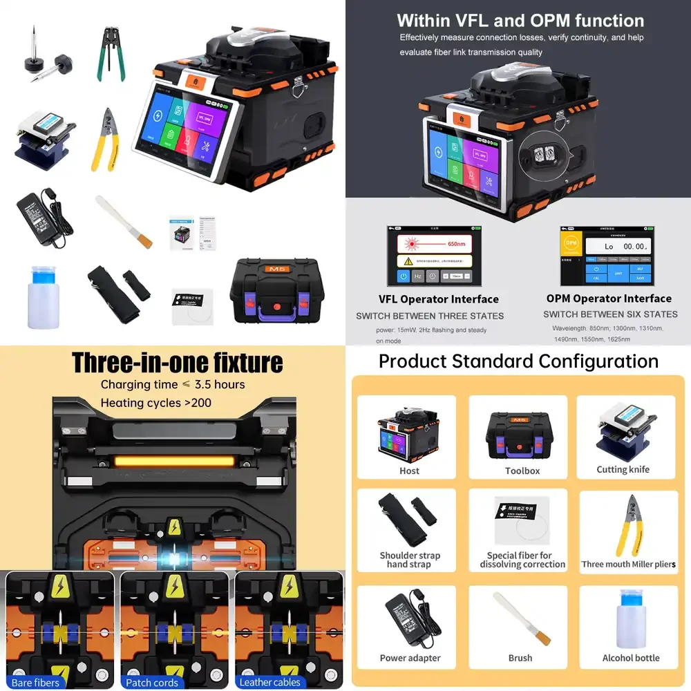Kai Teng Mini M5 fusion Splicer Splicing Machine 6S FTTH fusion De Fibra Optica Splicing Machine M5 fusion Machine
Kai Teng Mini M5 fusion Splicer Splicing Machine 6S FTTH fusion De Fibra Optica Splicing Machine M5 fusion Machine