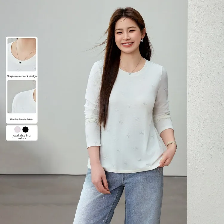 Корейская модная женская футболка с круглым вырезом и узлом, больших размеров, весенняя новинка для полных женщин
Корейская модная женская футболка с круглым вырезом и узлом, больших размеров, весенняя новинка для полных женщин