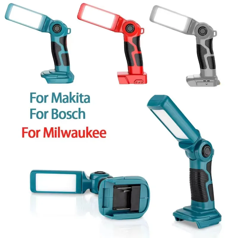 Cordless LED Work Light For Dewalt/Bosch/Milwaukee/Makita18V Li-ion Battery Camping Lamp Outdoor Flashlight Emergency Lighting
Cordless LED Work Light For Dewalt/Bosch/Milwaukee/Makita18V Li-ion Battery Camping Lamp Outdoor Flashlight Emergency Lighting
