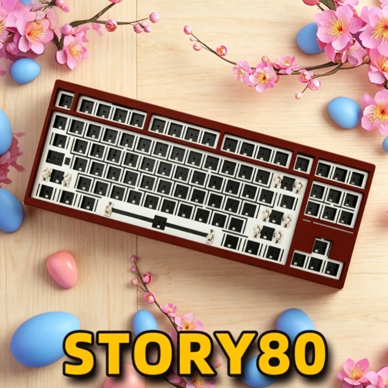 STORY80 Mechanical Keyboard Customization Kit QMK Aluminum Alloy Gasket Quick Release Wired RGB Backlight Keyboard RGB Lighting
STORY80 Mechanical Keyboard Customization Kit QMK Aluminum Alloy Gasket Quick Release Wired RGB Backlight Keyboard RGB Lighting