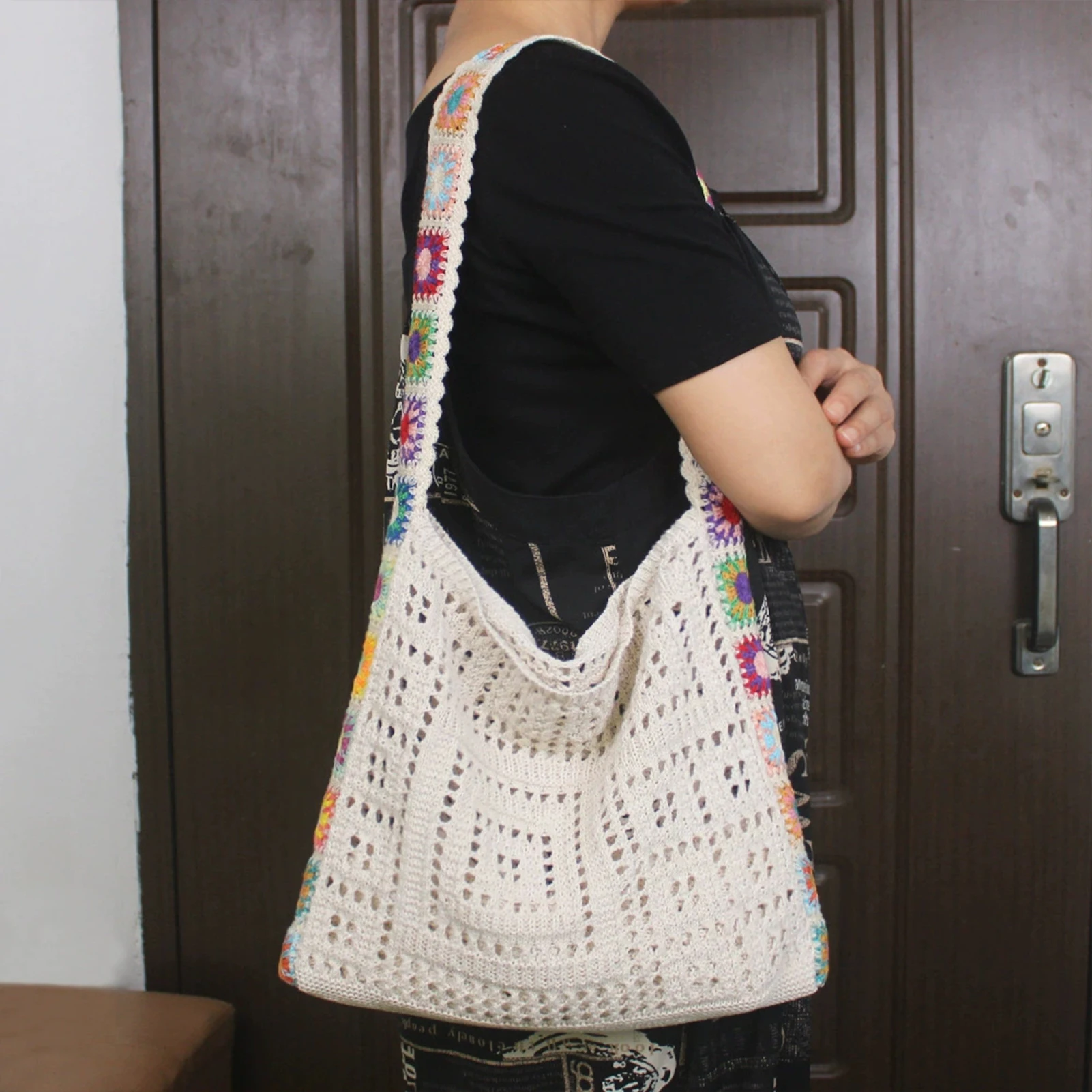 Boho Knitted Shoulder Tote Bag Travel Crossbody Bag Summer Vacation Beach Handbags for Holiday Vacation Camping Picnic
Boho Knitted Shoulder Tote Bag Travel Crossbody Bag Summer Vacation Beach Handbags for Holiday Vacation Camping Picnic