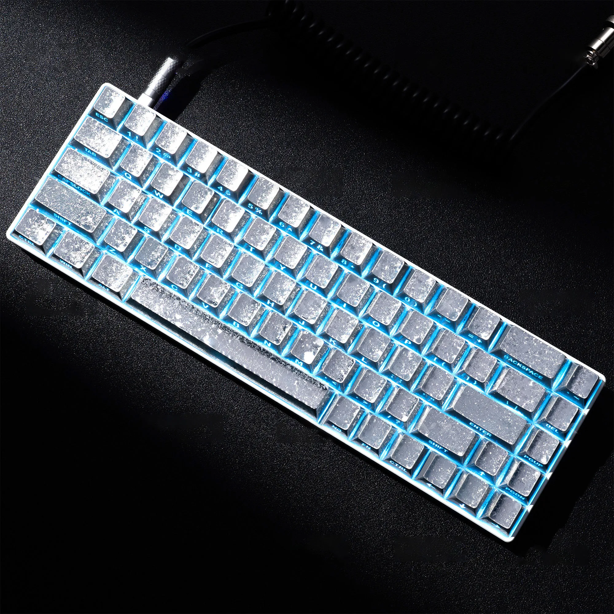 Колпачки для клавиш Ice Frost, 61 клавиша, боковая гравировка, вишневый профиль, PBT, металлическая текстура, оригинальная фабрика, аксессуары для механической клавиатуры 
Колпачки для клавиш Ice Frost, 61 клавиша, боковая гравировка, вишневый профиль, PBT, металлическая текстура, оригинальная фабрика, аксессуары для механической клавиатуры