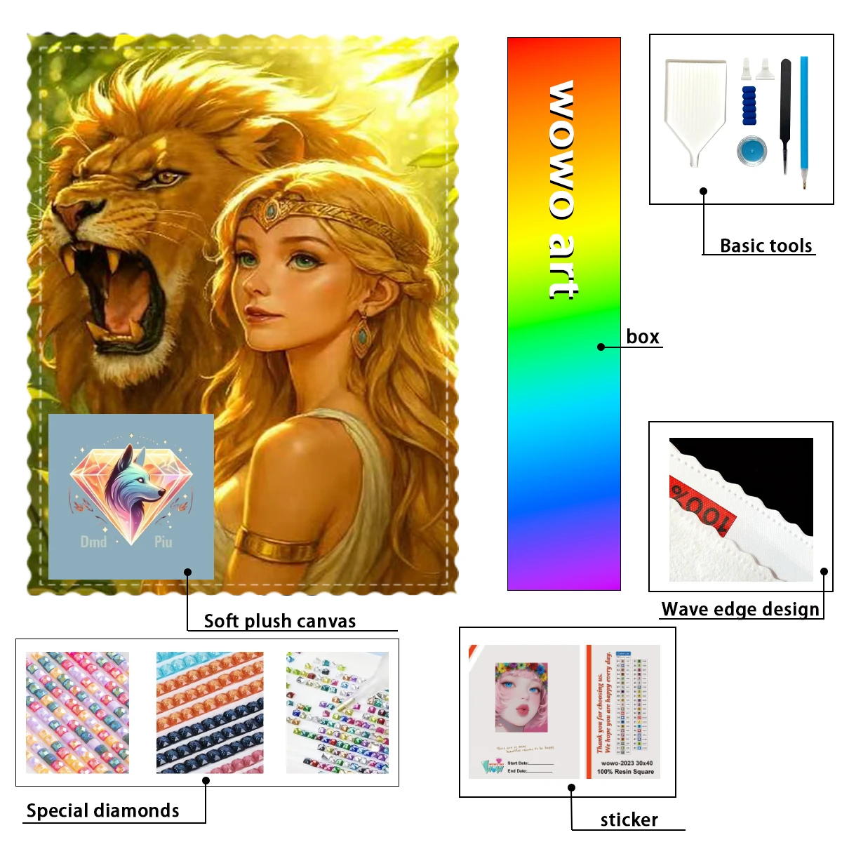 【Piu Diamond Art】Laelea del león 100% смола FD+ab+cr Набор для алмазной штамповки Perfect Masterpiece worth Buying
【Piu Diamond Art】Laelea del león 100% смола FD+ab+cr Набор для алмазной штамповки Perfect Masterpiece worth Buying