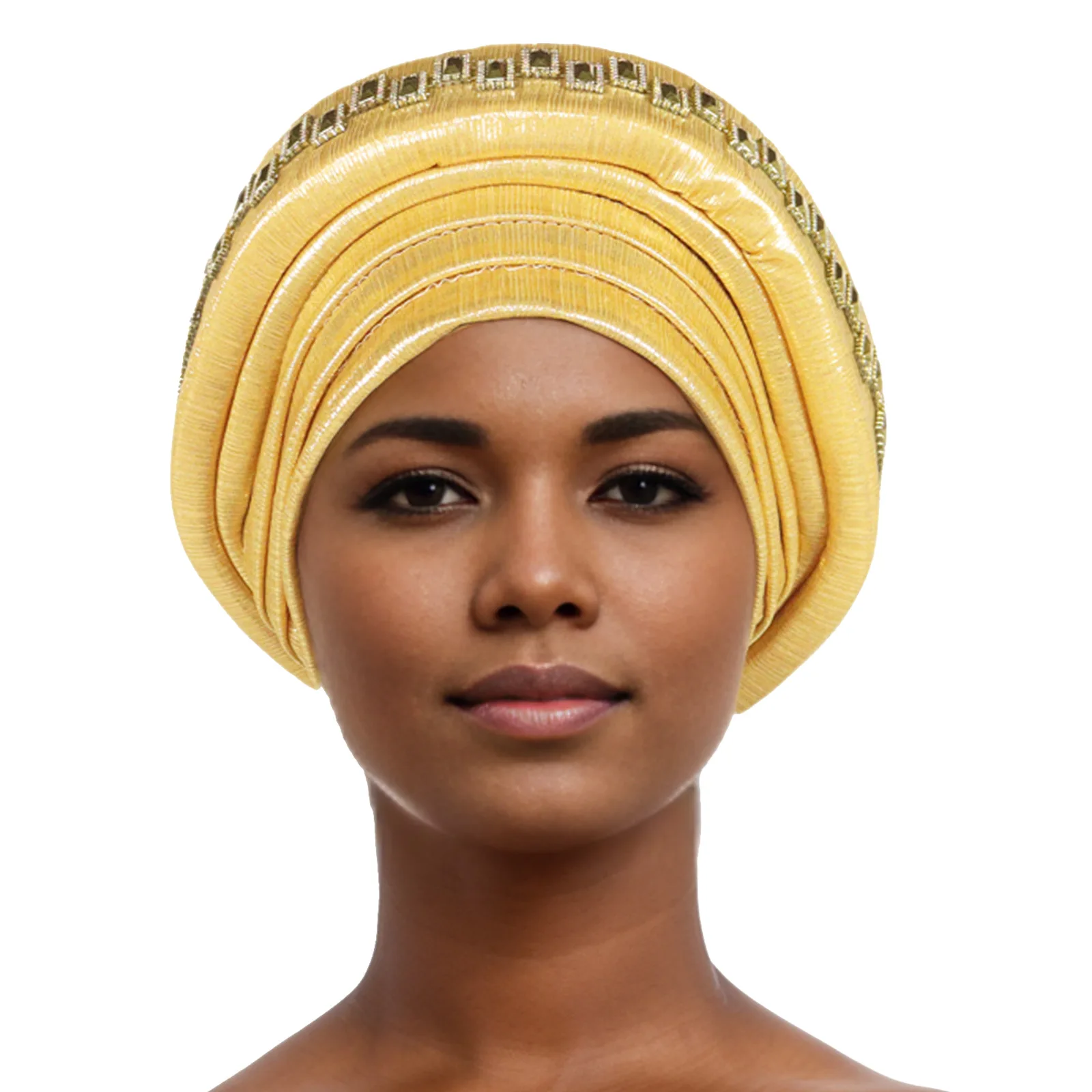 New African Auto Gele Women Turban Cap Diamonds Nigeria Headtie Wedding Party Head Ties Female Head Wraps Already Made Autogele
New African Auto Gele Women Turban Cap Diamonds Nigeria Headtie Wedding Party Head Ties Female Head Wraps Already Made Autogele