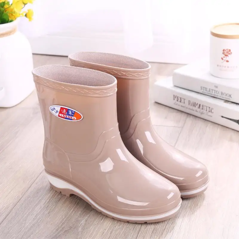 Women's Silicone Flocked Short Rain Boots Anti-Slip Waterproof Fashionable Water Shoes New Adult Rain Boots Durable Rubber
Women's Silicone Flocked Short Rain Boots Anti-Slip Waterproof Fashionable Water Shoes New Adult Rain Boots Durable Rubber