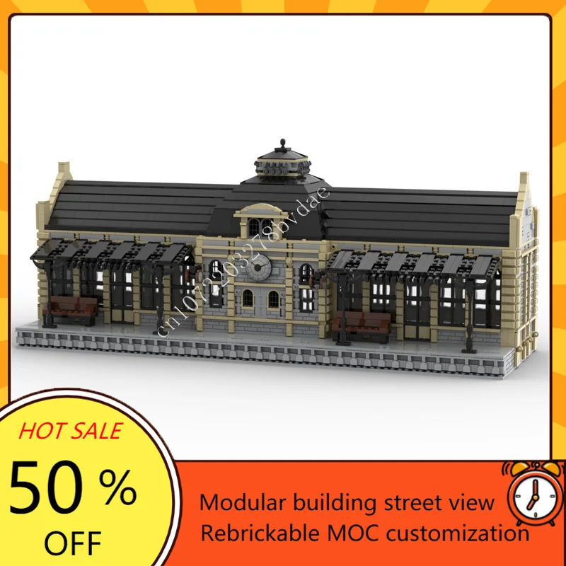 4018 шт., центральная станция, модульная MOC, креативная модель с видом на улицу, головоломка на заказ, архитектура, сделай сам, образовательная сборная модель, игрушка в подарок
4018 шт., центральная станция, модульная MOC, креативная модель с видом на улицу, головоломка на заказ, архитектура, сделай сам, образовательная сборная модель, игрушка в подарок
