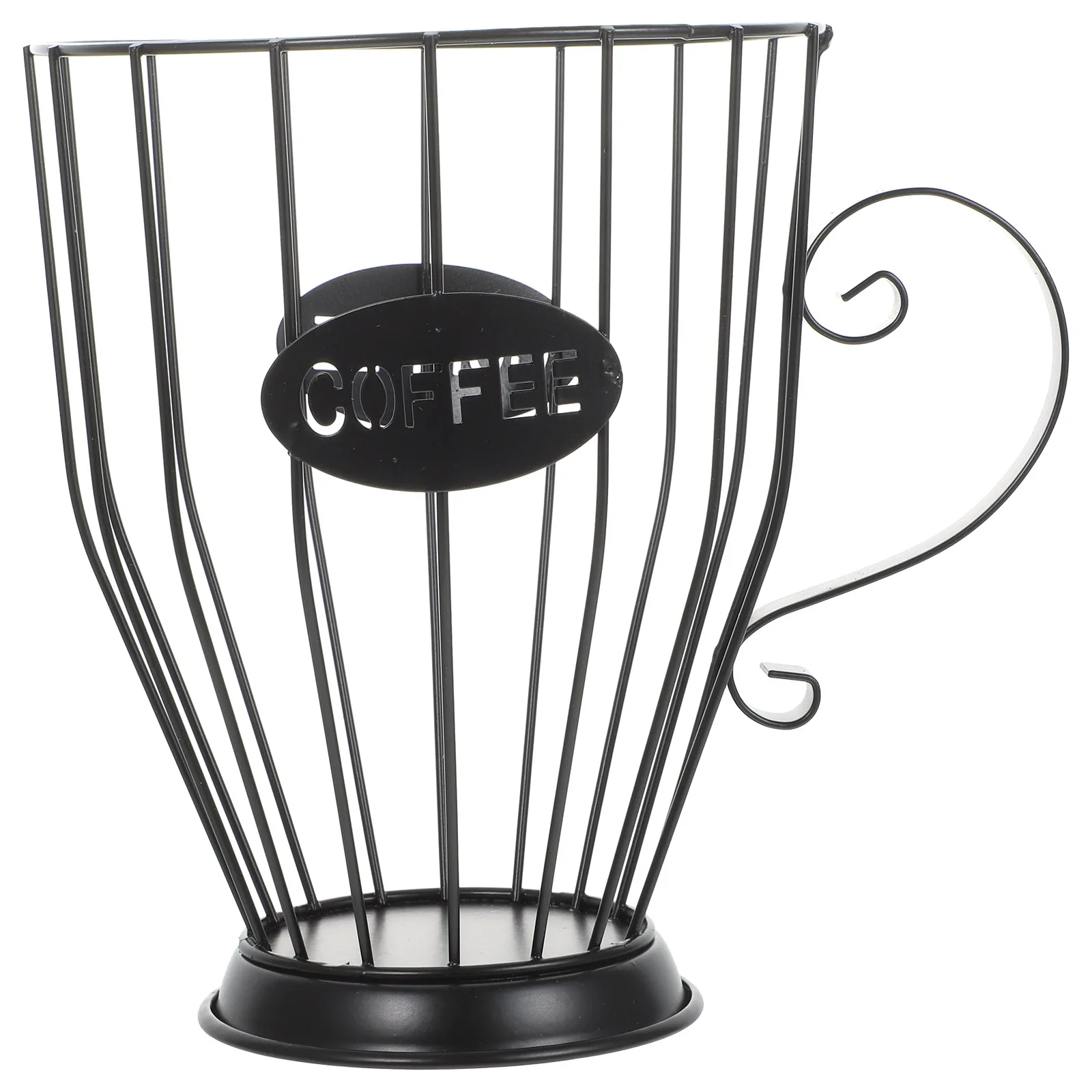 Coffee Holder Iron Storage Basket Black Large Size Home Kitchen Accessory Fruit Snacks ganizer Coffee Capsules Display
Coffee Holder Iron Storage Basket Black Large Size Home Kitchen Accessory Fruit Snacks ganizer Coffee Capsules Display