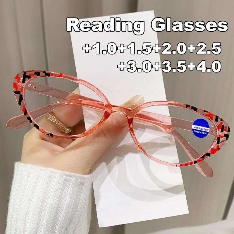 High-Quality Fashionable Cat-Eye Presbyopia Glasses PC Frames Blue Light Protection Ultra-Lightweight Women Reader Eyewear
High-Quality Fashionable Cat-Eye Presbyopia Glasses PC Frames Blue Light Protection Ultra-Lightweight Women Reader Eyewear