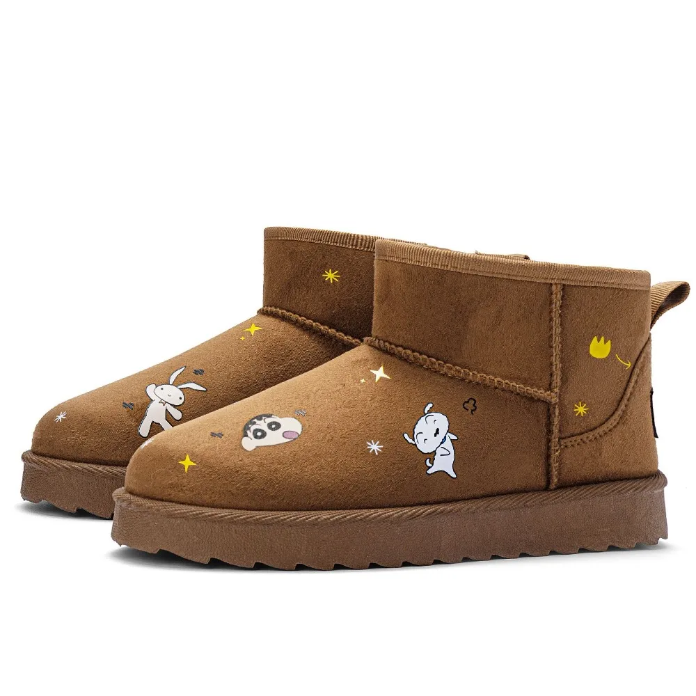 Kawaii Crayon Shin-chan, женские зимние короткие зимние ботинки, хлопковая обувь, новые нескользящие женские ботинки, повседневные нескользящие хлопковые ботинки на плоской подошве
Kawaii Crayon Shin-chan, женские зимние короткие зимние ботинки, хлопковая обувь, новые нескользящие женские ботинки, повседневные нескользящие хлопковые ботинки на плоской подошве