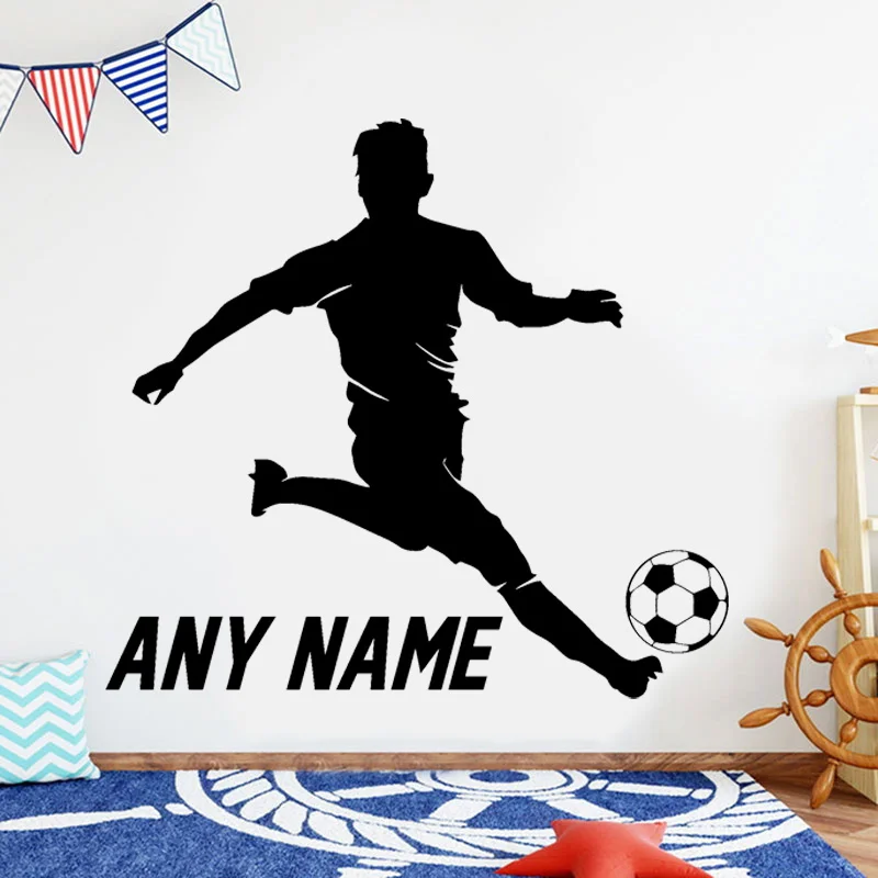 Personalized Football Player Name Wall Sticker, Vinyl Interior Home Decoration, Boy Teens Room, Soccer Club Decor, Decals, G010
Personalized Football Player Name Wall Sticker, Vinyl Interior Home Decoration, Boy Teens Room, Soccer Club Decor, Decals, G010