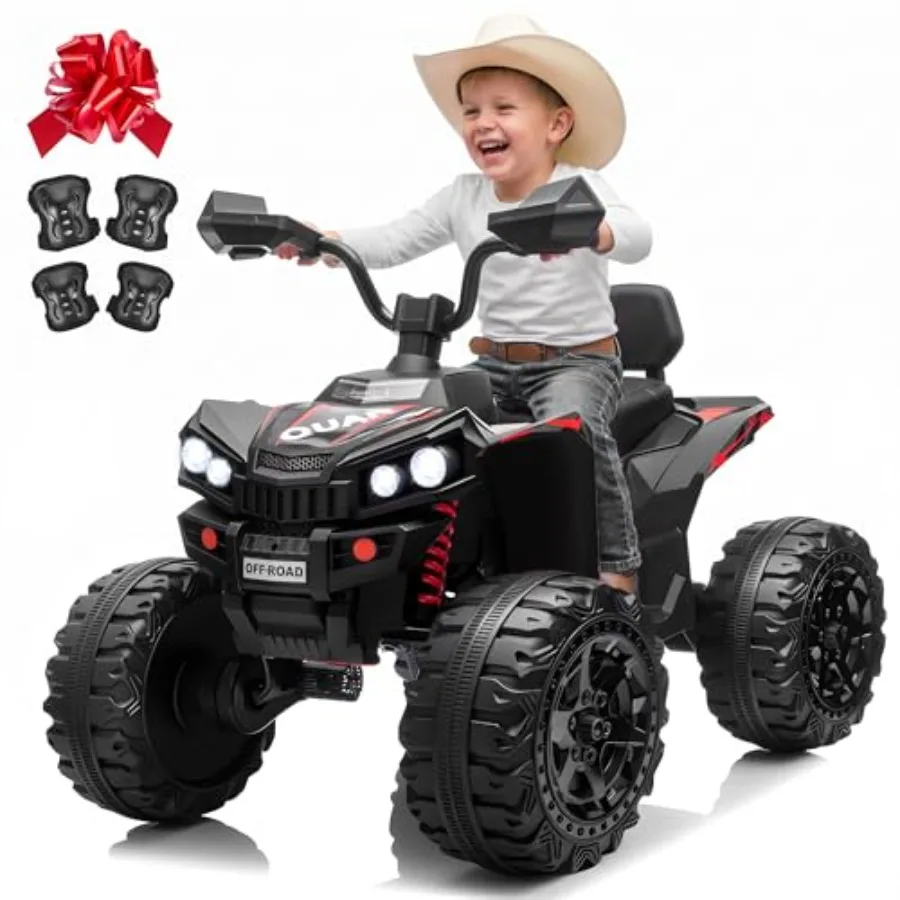 24V Ride On Car for Kid, 4X4 ATV 4 Wheeler w/800W Motor, Battery Powered Electric Vehicle Quad w/Extended 19.5In 2 Seater, Knee
24V Ride On Car for Kid, 4X4 ATV 4 Wheeler w/800W Motor, Battery Powered Electric Vehicle Quad w/Extended 19.5In 2 Seater, Knee