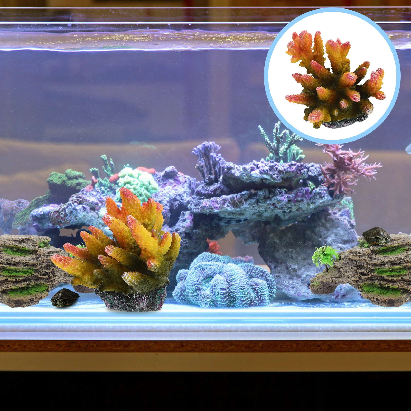 Premium Resin Coral Reef Decor Lifelike Aquarium Ornament for Fish Tank Landscaping Artificial Coral Adornment
Premium Resin Coral Reef Decor Lifelike Aquarium Ornament for Fish Tank Landscaping Artificial Coral Adornment