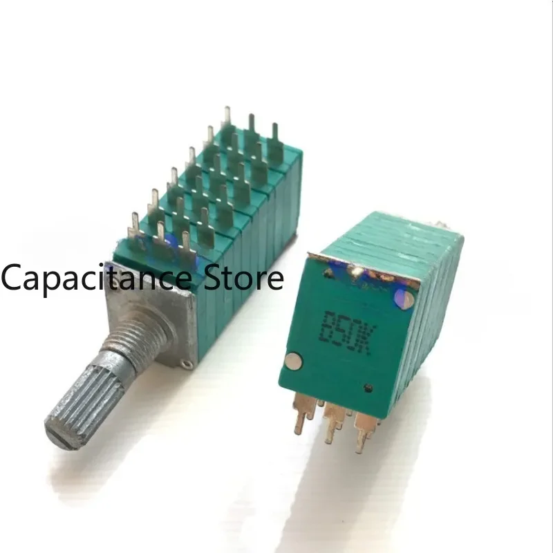 5 шт., тип 12, аудиоусилитель, компьютерный динамик, прецизионный потенциометр громкости, шесть B50K * 6, длина оси 20 мм.
5 шт., тип 12, аудиоусилитель, компьютерный динамик, прецизионный потенциометр громкости, шесть B50K * 6, длина оси 20 мм.