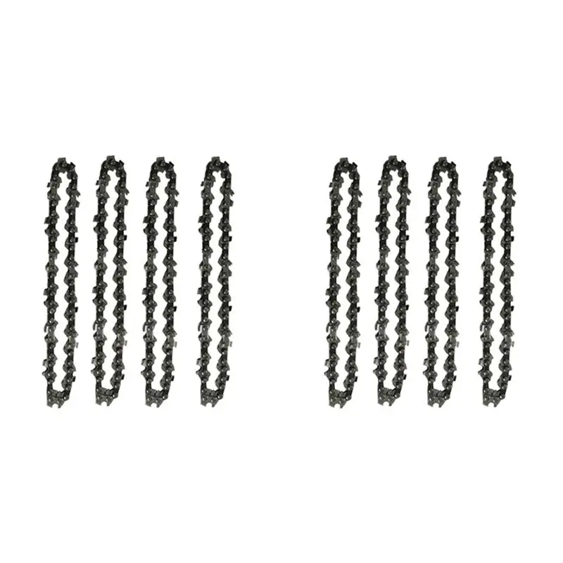 A01F-8Pcs Mini Chainsaw Chain 4 Inch Guide Saw Chain 1/4 LP Pitch, 28 Sections For Electric Protable Handheld Chain Saw
A01F-8Pcs Mini Chainsaw Chain 4 Inch Guide Saw Chain 1/4 LP Pitch, 28 Sections For Electric Protable Handheld Chain Saw