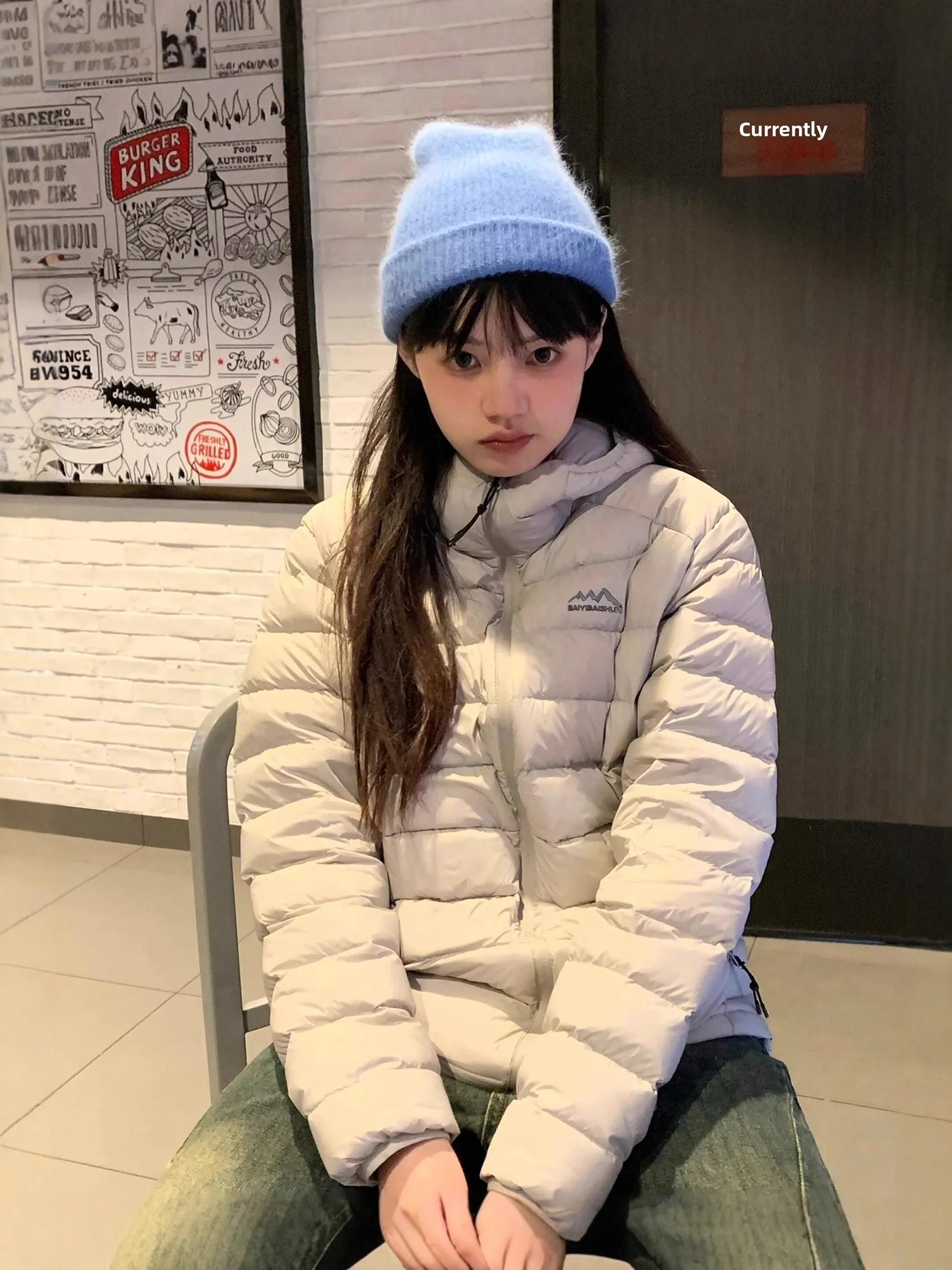 Korean Style Hooded down Cotton Jacket Women's Winter Loose Couple Small Size Cotton Clothes Straight Tube Type Zipper Pocket
Korean Style Hooded down Cotton Jacket Women's Winter Loose Couple Small Size Cotton Clothes Straight Tube Type Zipper Pocket