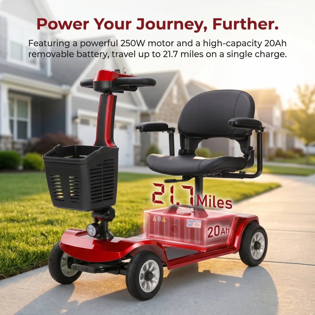Unificare 12AH Portable Folding Mobility Scooter Ideal for Adults and Seniors Practical Swivel Seat Stable Anti Tip Design Wear
Unificare 12AH Portable Folding Mobility Scooter Ideal for Adults and Seniors Practical Swivel Seat Stable Anti Tip Design Wear