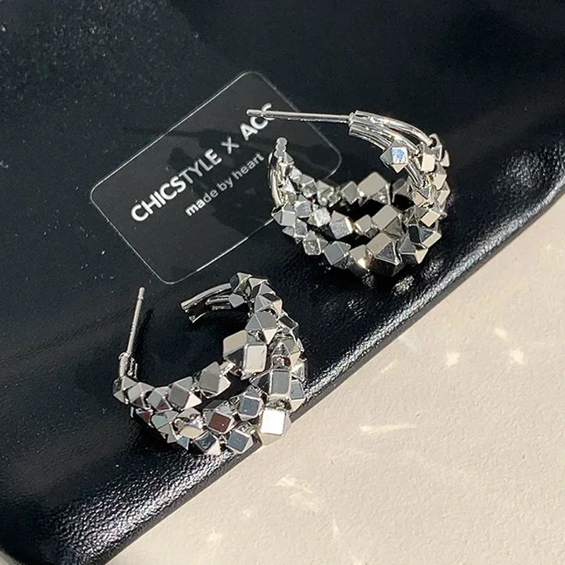 Real 925 Sterling Silver 18K Gold Multi-layer Geometric Letter C Stud Earring for Women Trendy Fine Jewelry Minimalist Accessory
Real 925 Sterling Silver 18K Gold Multi-layer Geometric Letter C Stud Earring for Women Trendy Fine Jewelry Minimalist Accessory