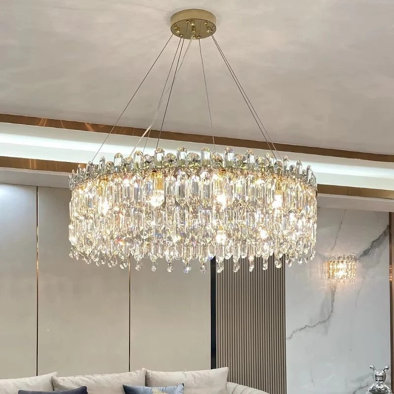 Modern Luxury Crystal Pendant Light Nordic Restaurant Living Room Led Ceiling Chandelier Villa Hotel Home Decoration Lighting
Modern Luxury Crystal Pendant Light Nordic Restaurant Living Room Led Ceiling Chandelier Villa Hotel Home Decoration Lighting