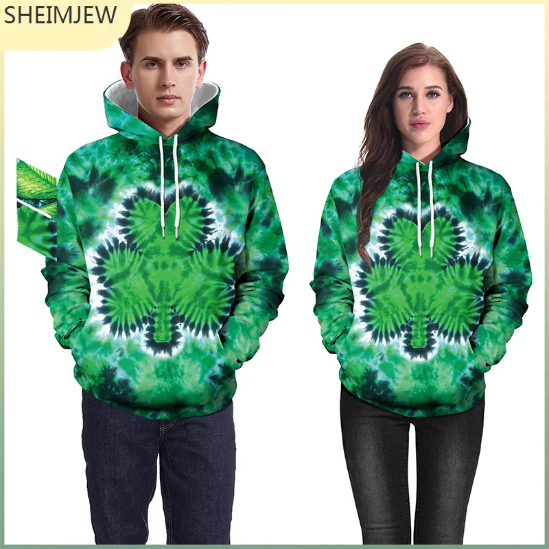 New Irish Festival Green Clothing Tie-dye Digital Printing Baseball Jersey St Patrick's Day Long Sleeve Hooded Sweatshirt
New Irish Festival Green Clothing Tie-dye Digital Printing Baseball Jersey St Patrick's Day Long Sleeve Hooded Sweatshirt