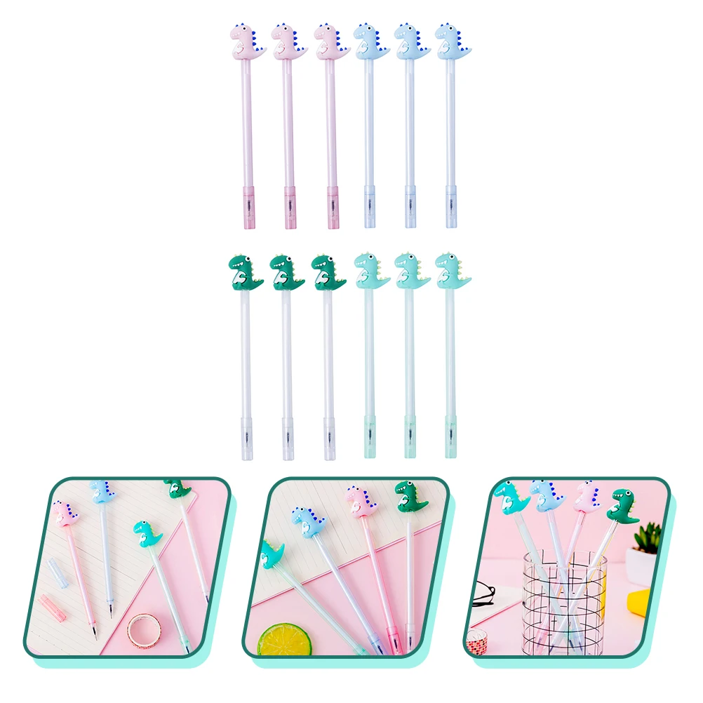 12pcs Portable Dinosaur Cartoon Fun Adorable Animal For Kids Students Smooth Writing Kawaii Pens School Supplies Office
12pcs Portable Dinosaur Cartoon Fun Adorable Animal For Kids Students Smooth Writing Kawaii Pens School Supplies Office