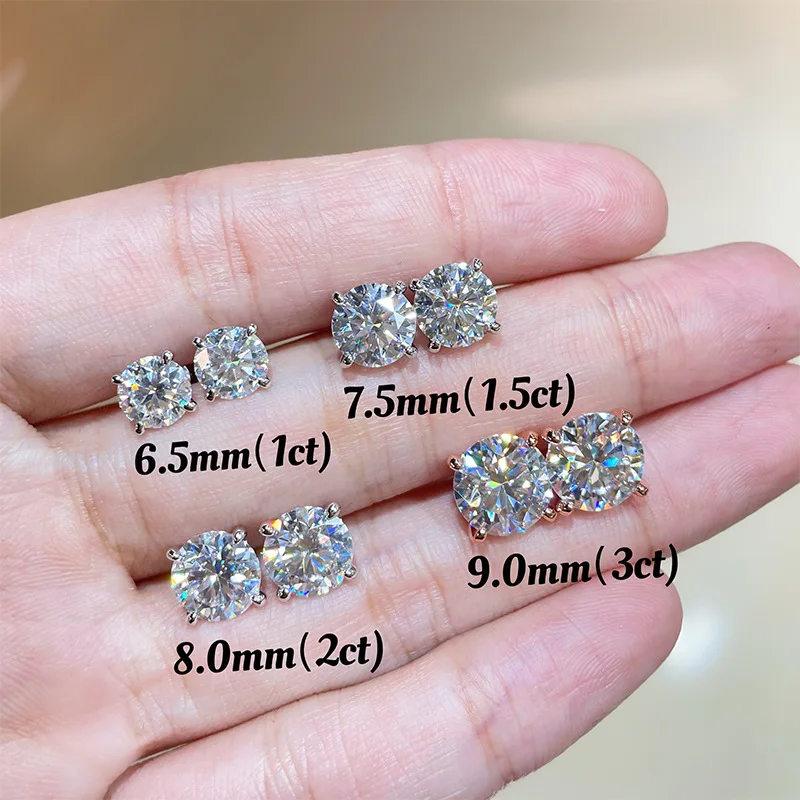 Classic 4-Prong Hollow 3CT Moissanite Stud Earrings, Unisex S925 Silver 18K Gold Plated, Timeless Two-Tone Jewelry
Classic 4-Prong Hollow 3CT Moissanite Stud Earrings, Unisex S925 Silver 18K Gold Plated, Timeless Two-Tone Jewelry