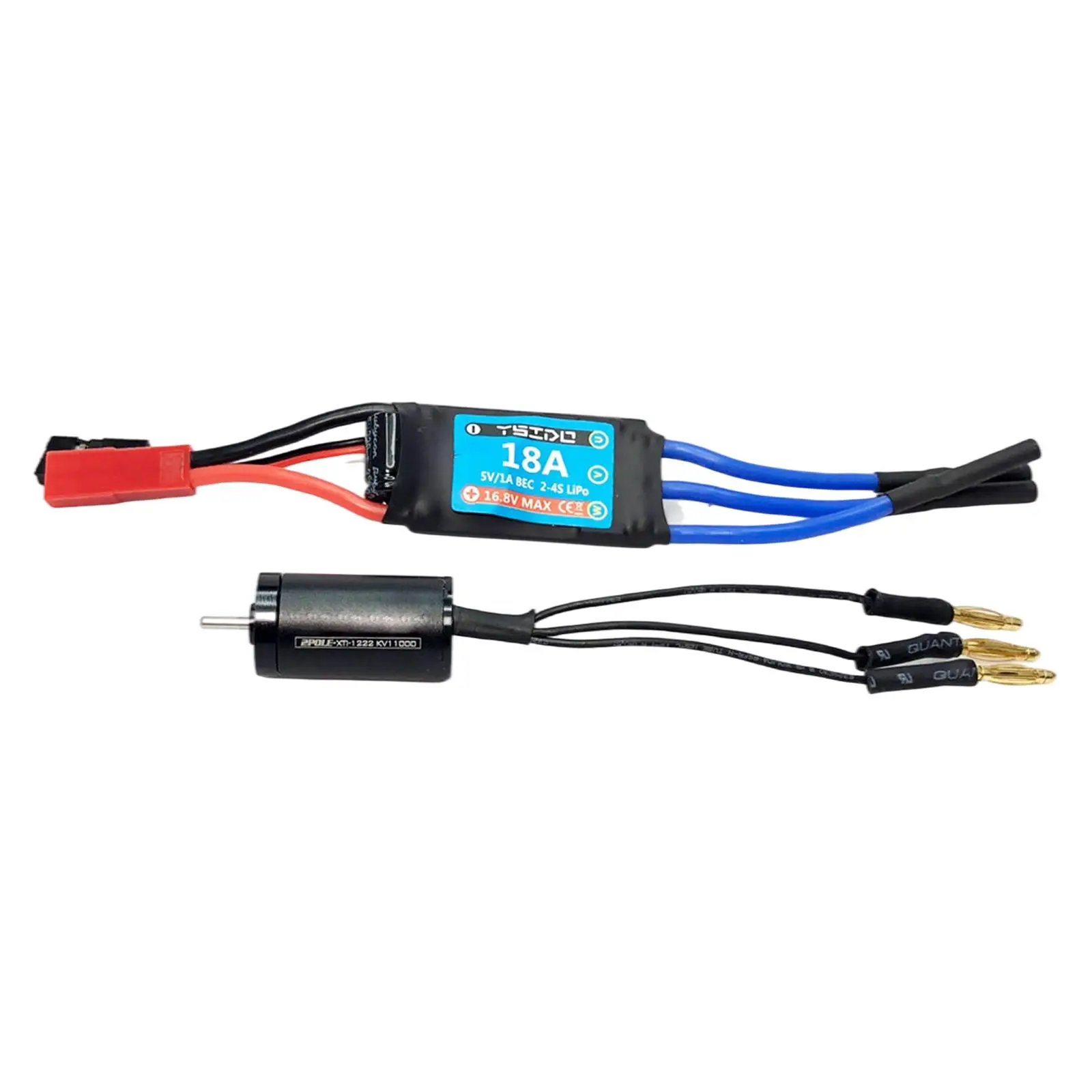 Brushless Motor ESC Combo 1222 11000Kv 18A Precision Waterproof Accessories for Upgrading Conversion for
Brushless Motor ESC Combo 1222 11000Kv 18A Precision Waterproof Accessories for Upgrading Conversion for