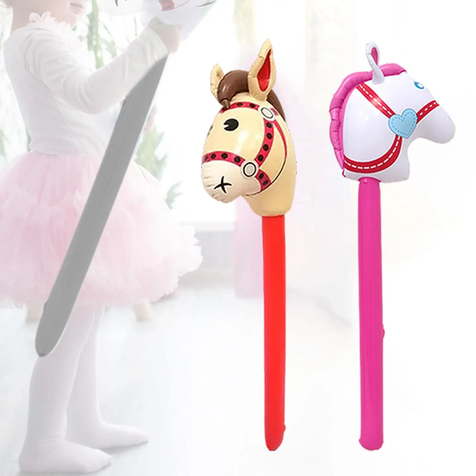 Inflatable Stick Horse Riding Stick Horse Lovely Horse Head Stick Photo Props for Preschool
Inflatable Stick Horse Riding Stick Horse Lovely Horse Head Stick Photo Props for Preschool