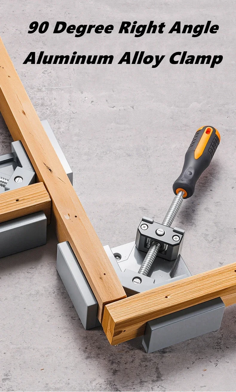 90-градусный угловой зажим, угловой зажим для фоторамки, алюминиевый регулируемый поворотный зажим для сварки, деревообработки, зажимные инструменты
90-градусный угловой зажим, угловой зажим для фоторамки, алюминиевый регулируемый поворотный зажим для сварки, деревообработки, зажимные инструменты