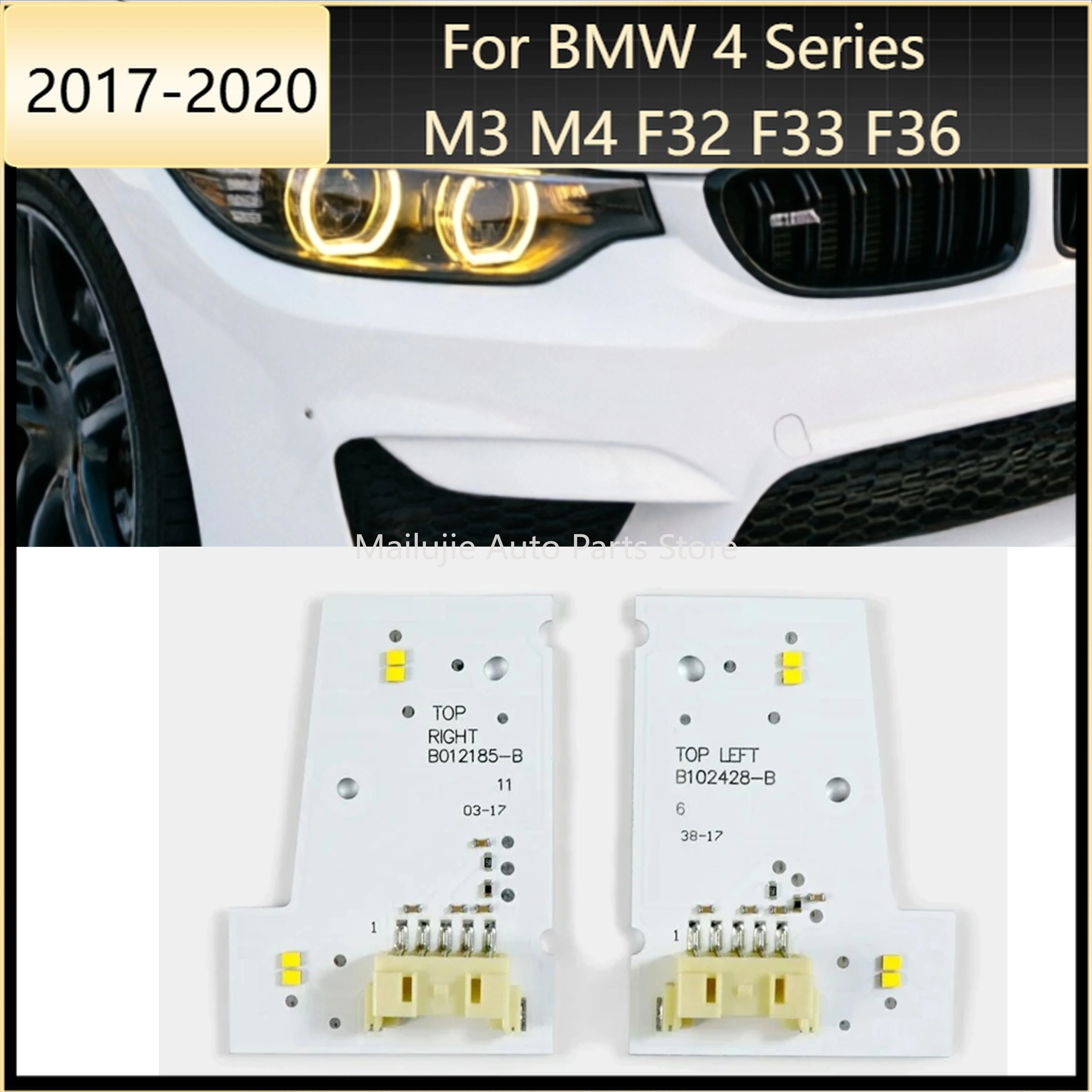 Yellow Angel Eye DRL Chip Refit For BMW 4 Series M3 M4 F32 F33 F36 2017-2020 LED Headlights Module Daytime Running Lights Chip
Yellow Angel Eye DRL Chip Refit For BMW 4 Series M3 M4 F32 F33 F36 2017-2020 LED Headlights Module Daytime Running Lights Chip