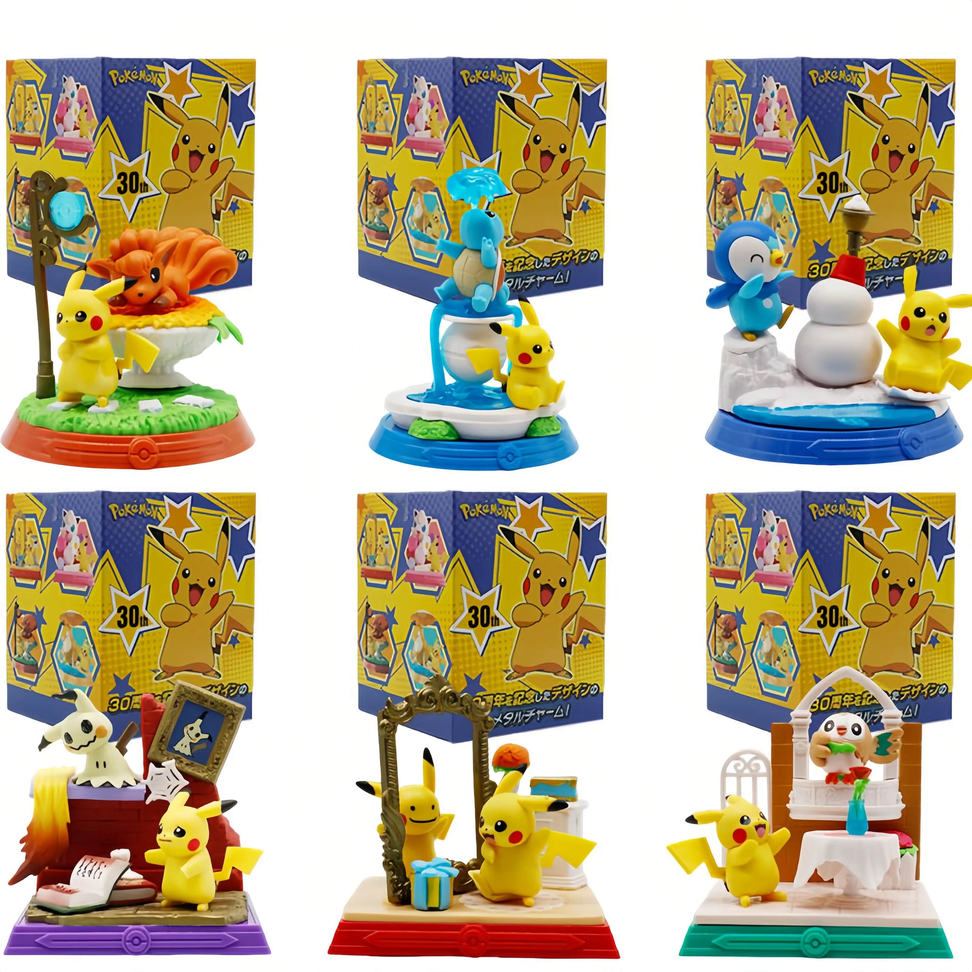 Фигурки Покемонов: Пикачу, Сквиртл, Пиплуп, Вульпикс, Мимикю. Серия Blind Box. Аниме-персонажи. Игрушки. Детский подарок. Декор для рабочего стола.
Фигурки Покемонов: Пикачу, Сквиртл, Пиплуп, Вульпикс, Мимикю. Серия Blind Box. Аниме-персонажи. Игрушки. Детский подарок. Декор для рабочего стола.