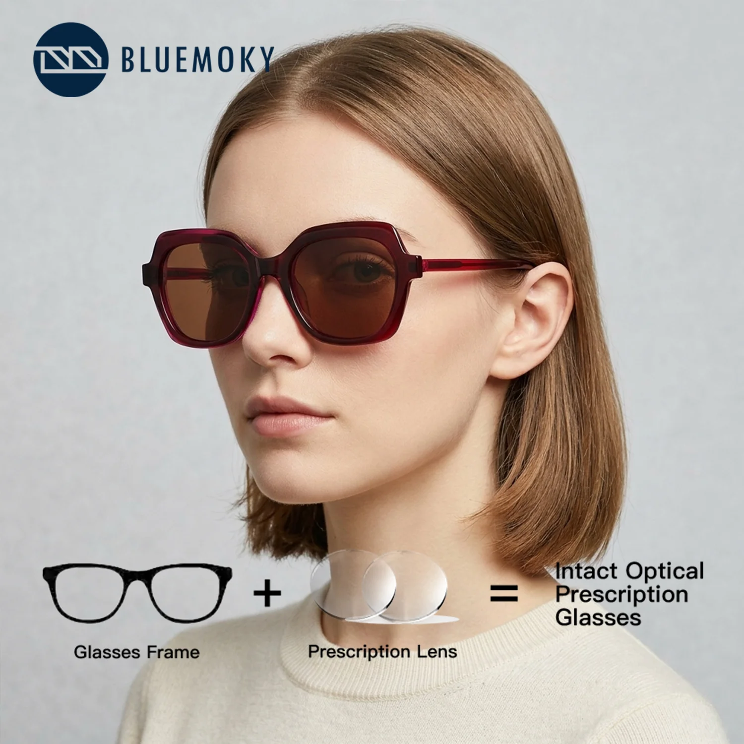 BLUEMOKY Polygon Acetate Clip on Prescription Glasses for Women Progressive Correction With Myopia Degree Eyeglasses
BLUEMOKY Polygon Acetate Clip on Prescription Glasses for Women Progressive Correction With Myopia Degree Eyeglasses