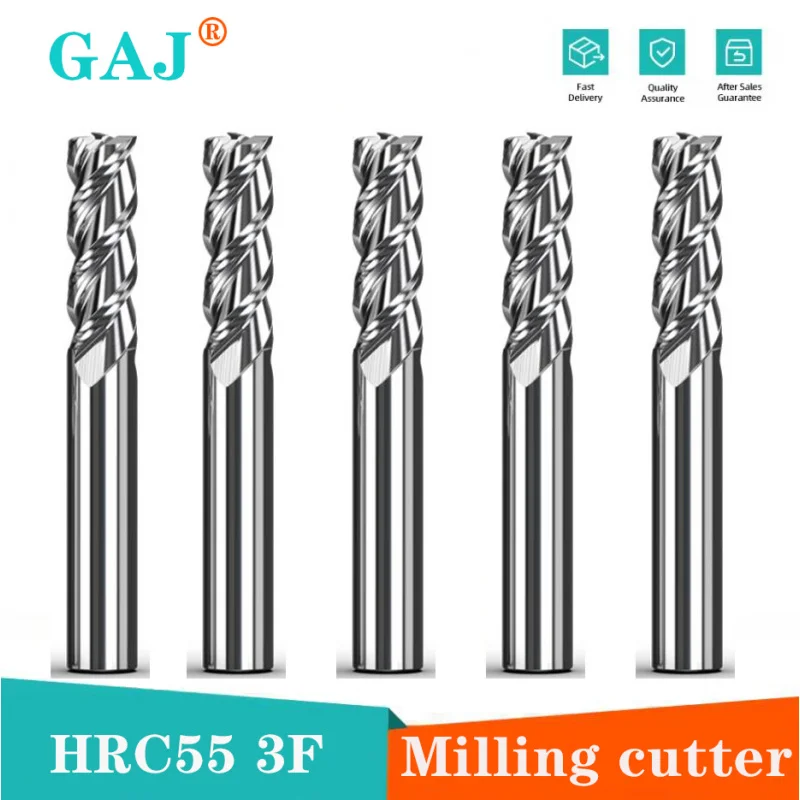 HRC50 Cnc Maching 3 Blade Milling Cutter Alloy Coating Tungsten Steel Bit Tool By Aluminum Endmills Top Wood Milling Cutter tool
HRC50 Cnc Maching 3 Blade Milling Cutter Alloy Coating Tungsten Steel Bit Tool By Aluminum Endmills Top Wood Milling Cutter tool