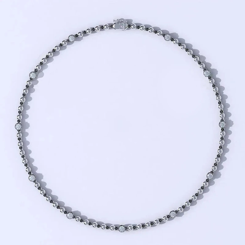 LETMEXC 10K White Black Gold Two Color Bead 7.2ct Moissanite Georgian style Necklace
LETMEXC 10K White Black Gold Two Color Bead 7.2ct Moissanite Georgian style Necklace