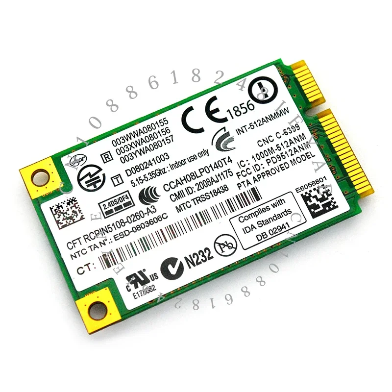 Официальная версия Wi-Fi Link 5100 Полная высота 5 г 300 м Беспроводной интерфейс для ноутбука Pci-e
Официальная версия Wi-Fi Link 5100 Полная высота 5 г 300 м Беспроводной интерфейс для ноутбука Pci-e