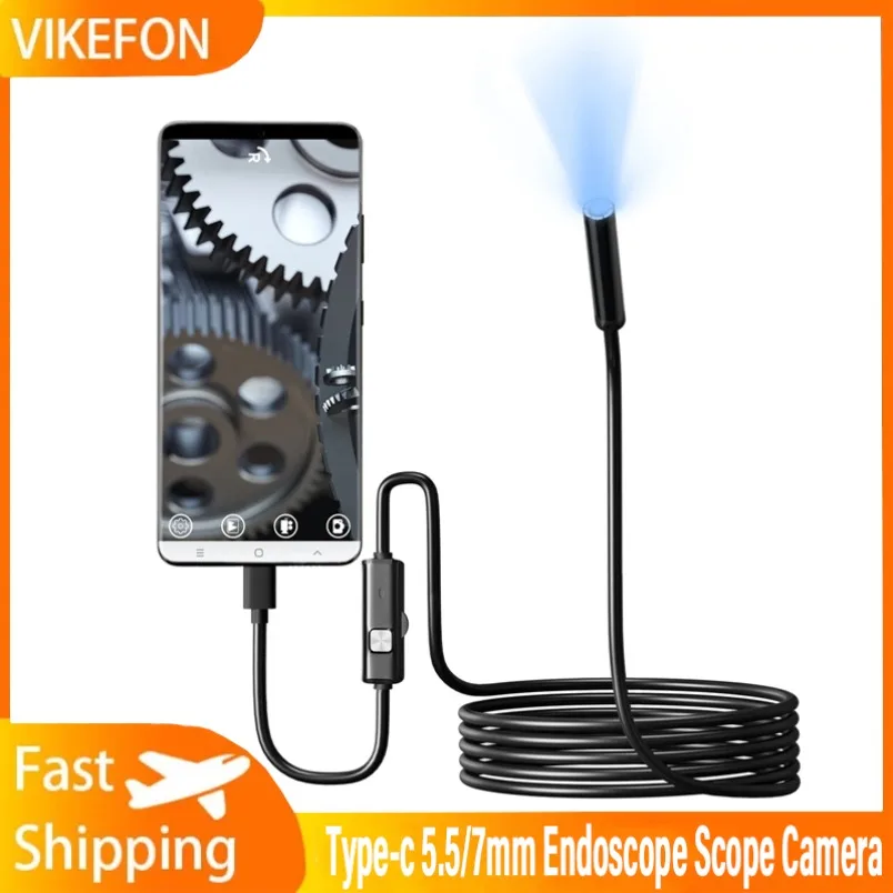 Type-c 5.5/7mm Endoscope Scope Camera 1m 1.5m 2m for Car Scenarios Endoscope Camera with 6 Led Lights Ideal for Car Engines
Type-c 5.5/7mm Endoscope Scope Camera 1m 1.5m 2m for Car Scenarios Endoscope Camera with 6 Led Lights Ideal for Car Engines