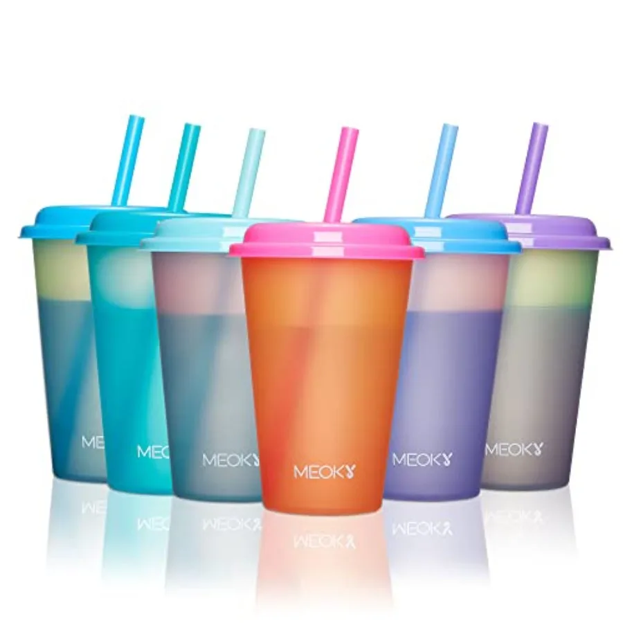 Color Changing Cups with Lids and Straws for 6Pack 12oz Plastic Reusable Cold Drink Tumblers Summer Party Cups
Color Changing Cups with Lids and Straws for 6Pack 12oz Plastic Reusable Cold Drink Tumblers Summer Party Cups