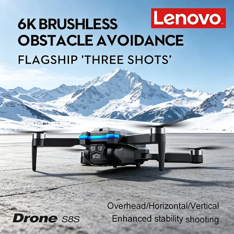 Lenovo S8S Drone Triple Cameras, Electric Adjustable Lens, Optical Flow Positioning, Brushless Motor, Obstacle Avoidance.
Lenovo S8S Drone Triple Cameras, Electric Adjustable Lens, Optical Flow Positioning, Brushless Motor, Obstacle Avoidance.
