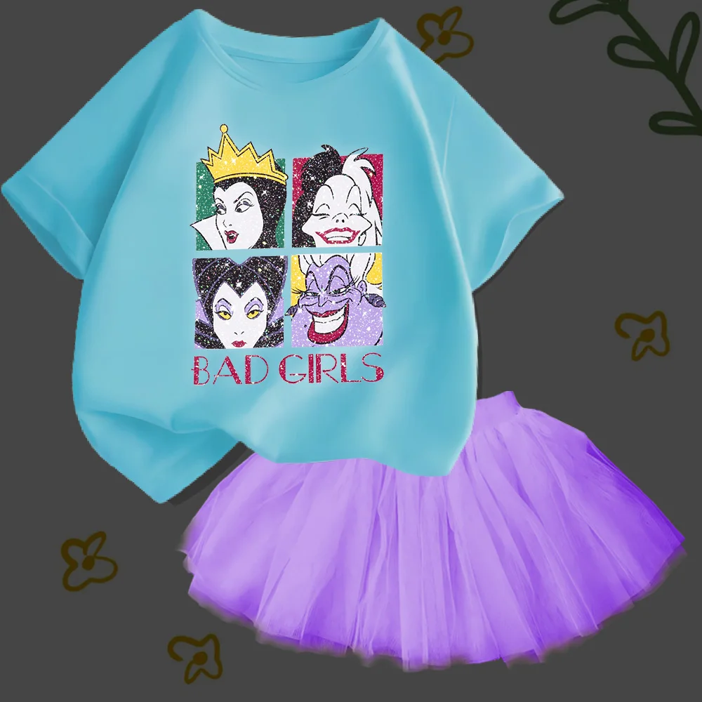Girls' basic simple top set skirt summer casual four-palace grid cartoon colorful print fashion cute big children's top skirt
Girls' basic simple top set skirt summer casual four-palace grid cartoon colorful print fashion cute big children's top skirt