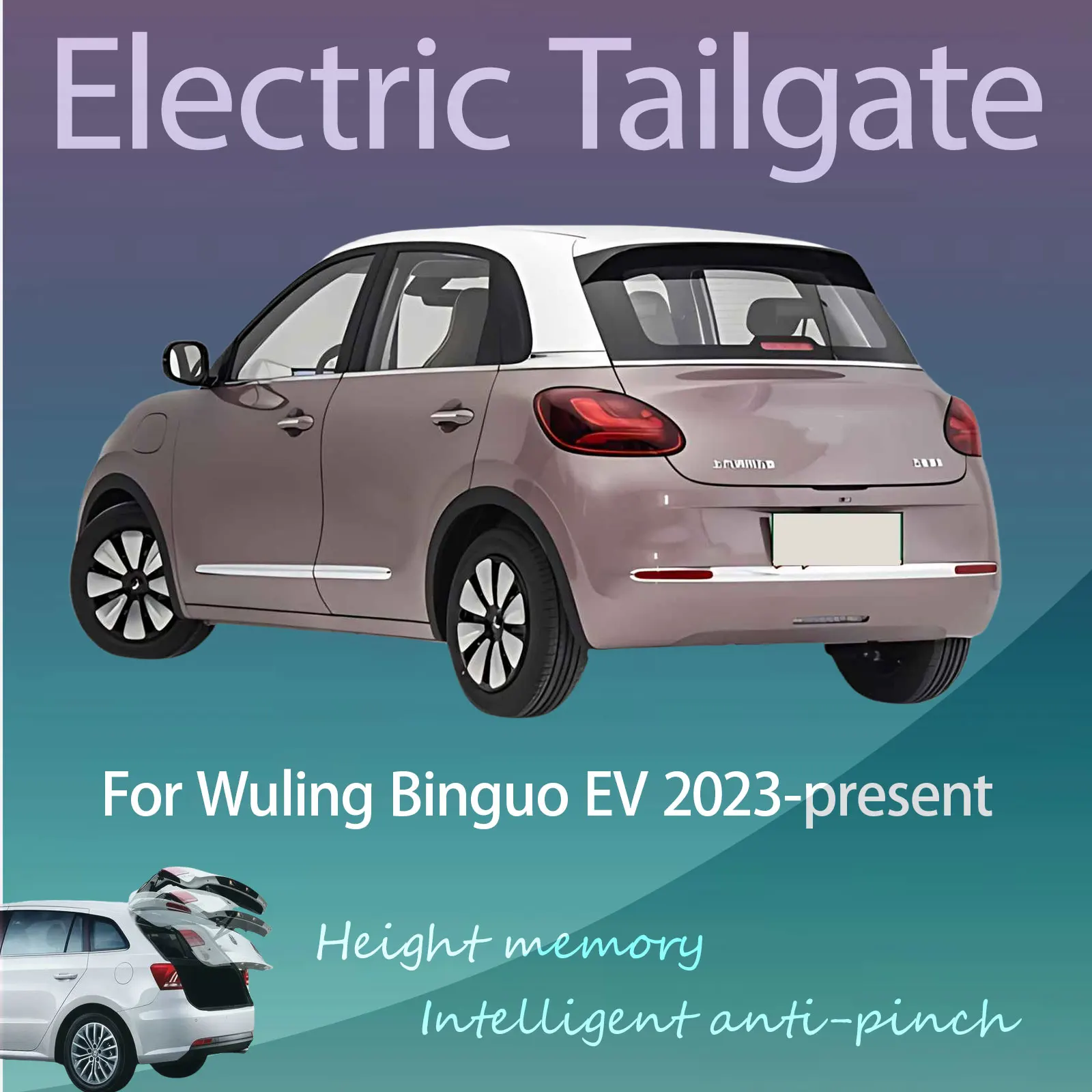 For Wuling Binguo EV 2023-present Electric Tailgate Hands Free Operation Dual Rod Electric Trunk Suction Intelligent Operation
For Wuling Binguo EV 2023-present Electric Tailgate Hands Free Operation Dual Rod Electric Trunk Suction Intelligent Operation