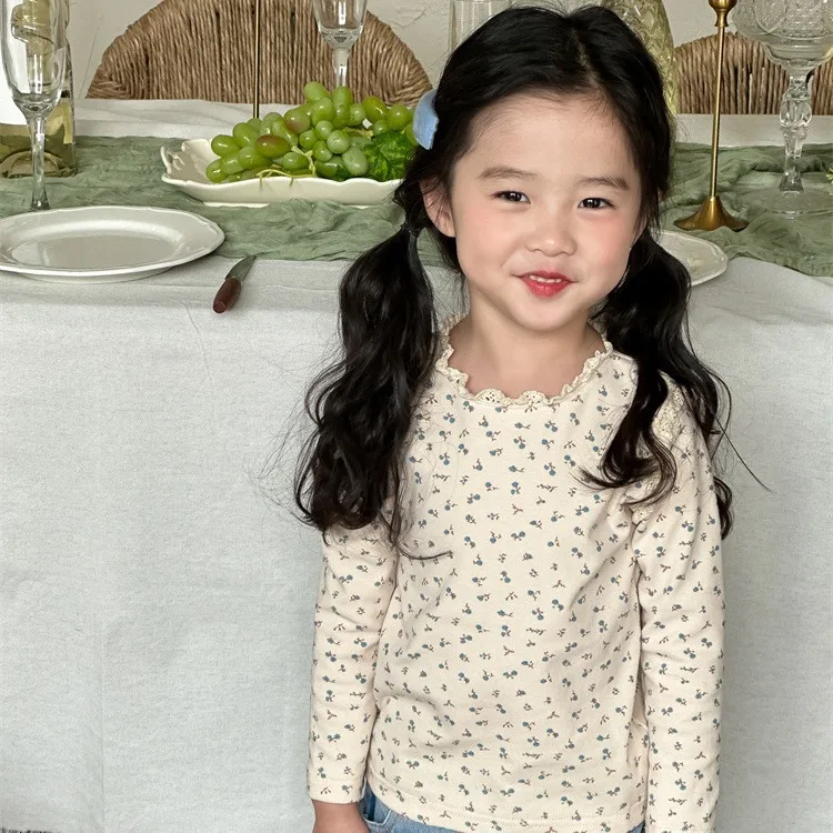 Children Clothing Girls 2024 Spring Temperament Floral Collar Base Shirt Baby Korea Style Simple Casual Long Sleeve Sweet Shirt
Children Clothing Girls 2024 Spring Temperament Floral Collar Base Shirt Baby Korea Style Simple Casual Long Sleeve Sweet Shirt