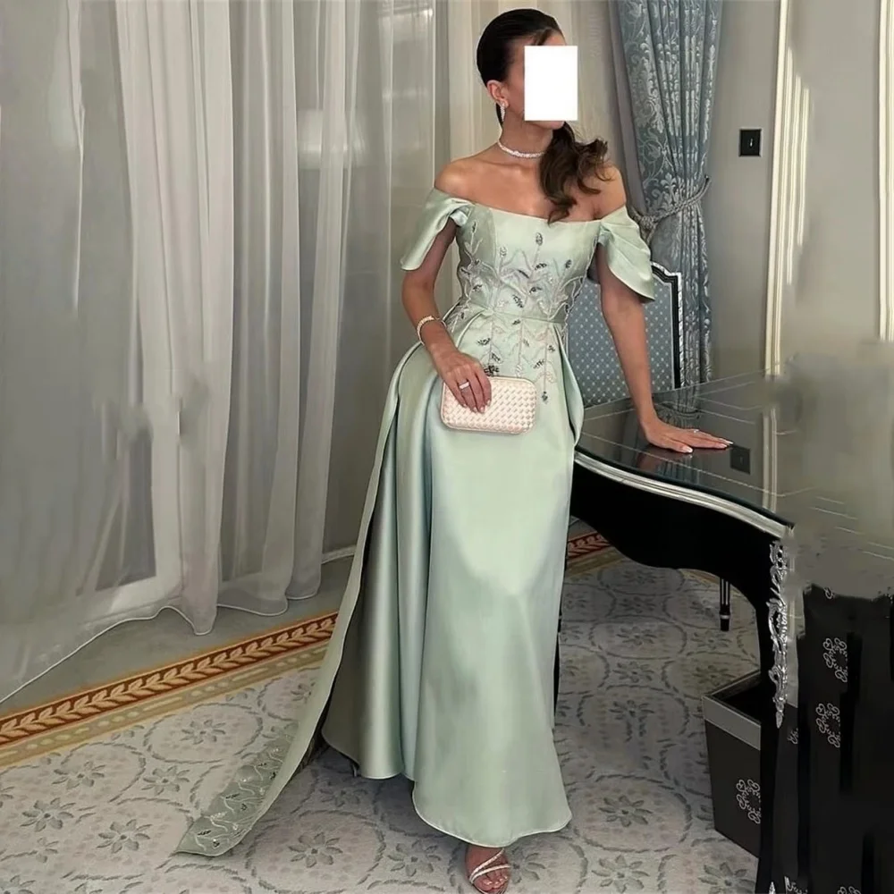 Customized Boat-neck Evening Dress Gorgeous Off The Shoulder Prom Dresses Lace Applique Formal Occasion Party Gown Robe Soiree
Customized Boat-neck Evening Dress Gorgeous Off The Shoulder Prom Dresses Lace Applique Formal Occasion Party Gown Robe Soiree