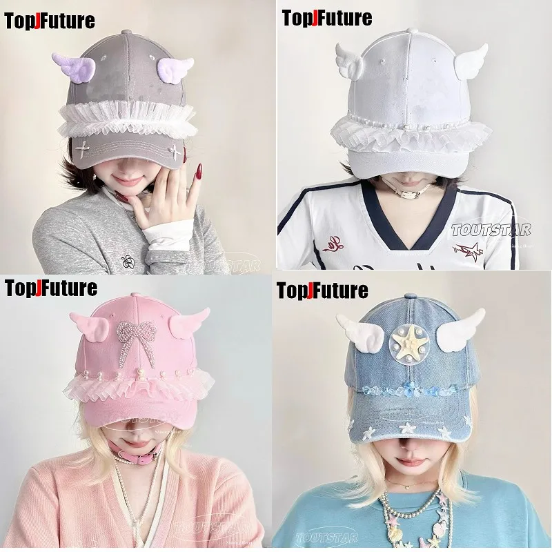 Ocean series Subculture Women's Harajuku Steampunk Y2K Gothic Japanese Soft Girl Hat lace cowboy sun hat baseball cap
Ocean series Subculture Women's Harajuku Steampunk Y2K Gothic Japanese Soft Girl Hat lace cowboy sun hat baseball cap