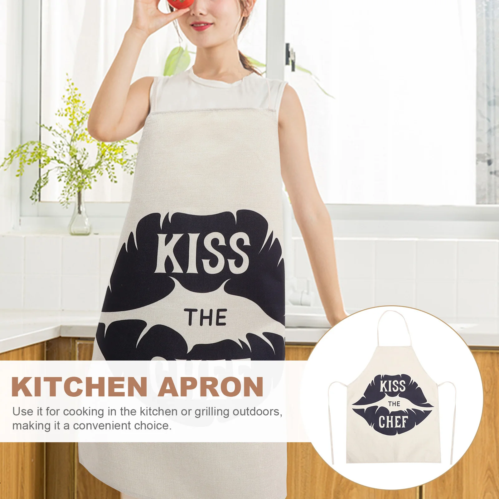1pc Cooking Apron For Kitchen Men Unisex Grilling Baking Camping Bbq Husband Anniversary Gift Washable Reusable Household Apron
1pc Cooking Apron For Kitchen Men Unisex Grilling Baking Camping Bbq Husband Anniversary Gift Washable Reusable Household Apron