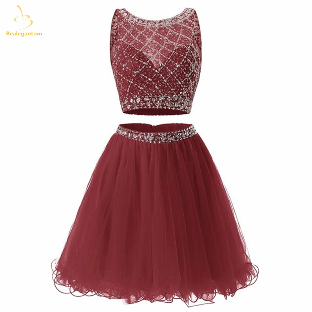 Bealegantom Elegant Two Pieces Short Homecoming Dresses Sequined Tulle Prom Party Cocktail Gown Vestidos De Graudation
Bealegantom Elegant Two Pieces Short Homecoming Dresses Sequined Tulle Prom Party Cocktail Gown Vestidos De Graudation