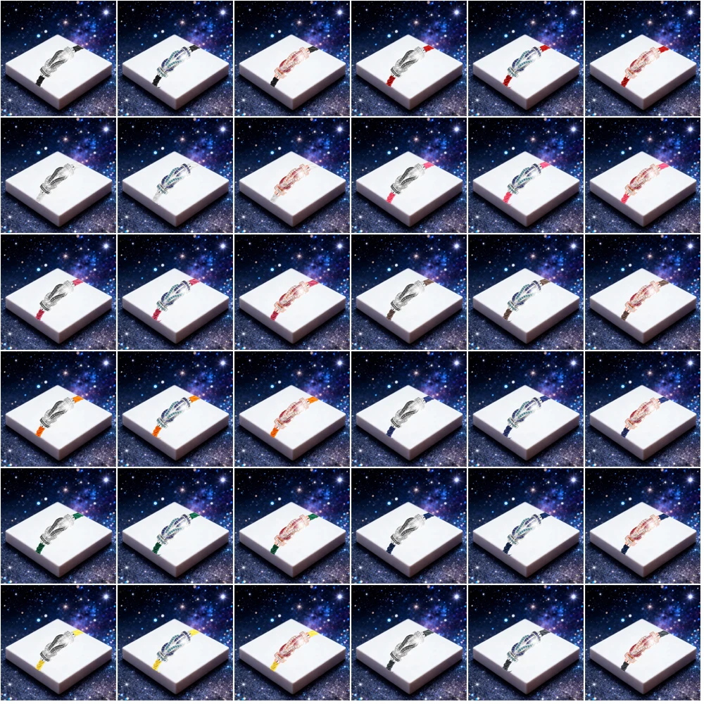 KUXM New 925 Silver Red Nylon Colorful Zircon L Size Eight Character Bracelet Female Daily Party Gifts Luxurious Couple Jewelry
KUXM New 925 Silver Red Nylon Colorful Zircon L Size Eight Character Bracelet Female Daily Party Gifts Luxurious Couple Jewelry