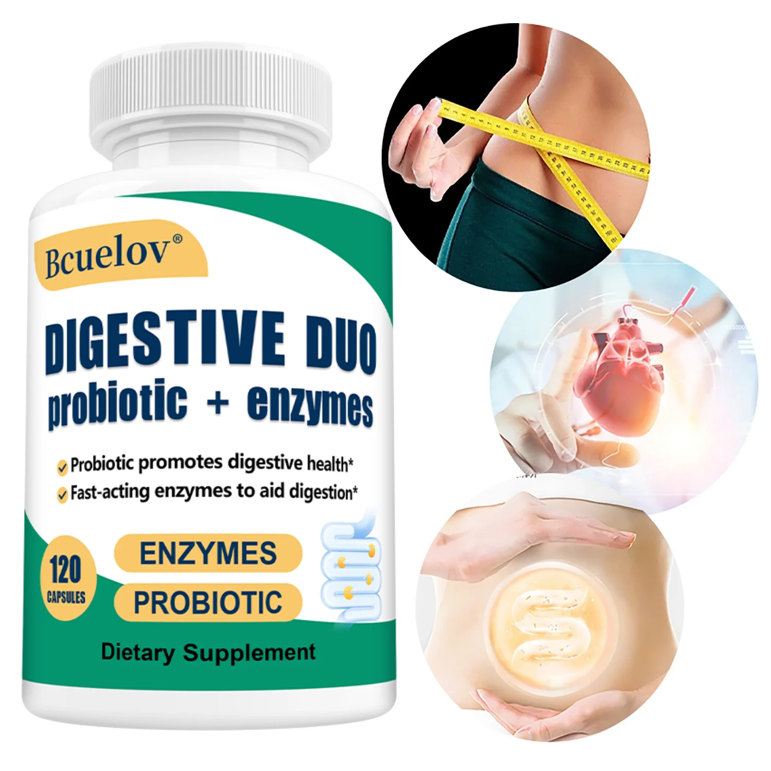 Probiotics & Digestive Enzymes Capsules, Support Gut Health, Digestion Nutrient Absorption Intestinal Balance & Immune Wellness
Probiotics & Digestive Enzymes Capsules, Support Gut Health, Digestion Nutrient Absorption Intestinal Balance & Immune Wellness