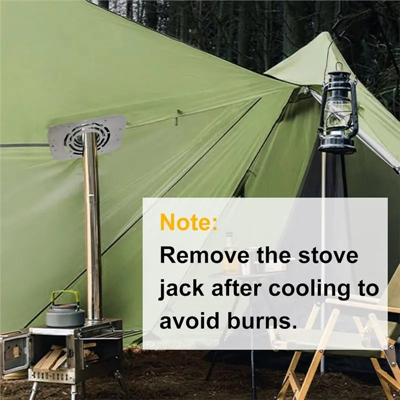 L60A Fireproof Stainless Steel Stove Jack For Hot Tent DIY, Easy Clip-On For Camping Insulation And Protection 7.5" X 9.8"
L60A Fireproof Stainless Steel Stove Jack For Hot Tent DIY, Easy Clip-On For Camping Insulation And Protection 7.5" X 9.8"